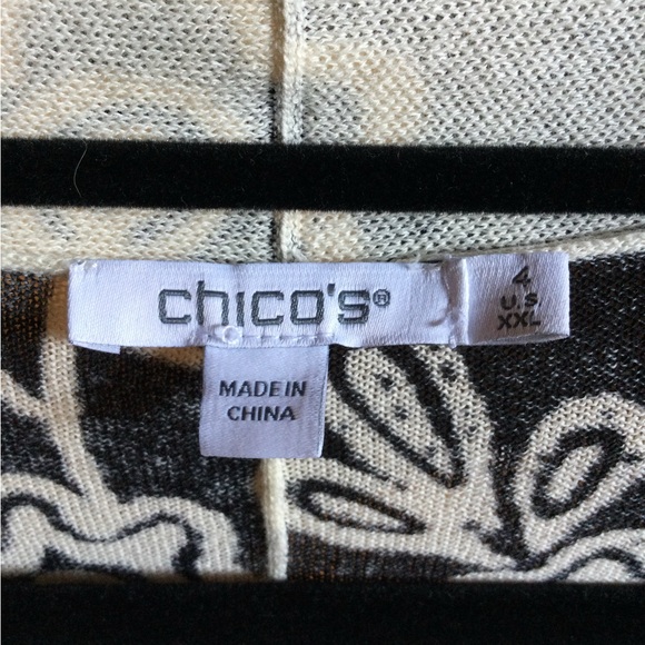 Chico’s Floral Midi Lightweight Open Cardigan - Picture 6 of 6